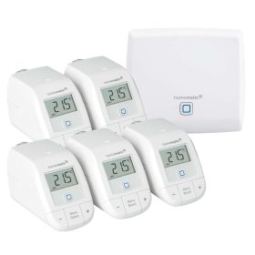 Homematic IP Smart Home Starter Set Heizen HmIP-SK16-2 mit 5x Basic Heizkörperthermostat