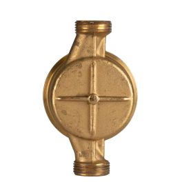 JS Einstrahlzähler Wohnungs-Wasserzähler Aufputz für Warmwasser Q3 2,5 m³ - Baulänge 110 mm