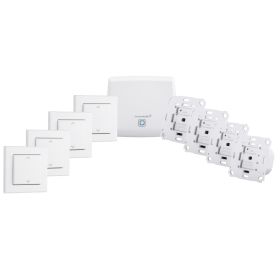 Homematic IP Smart Home Starter Set Beschattung für 4 Rollläden & Markisen
