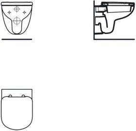 Ideal Standard WC-Sitz Eurovit Plus, f. Softclosing, Weiß
