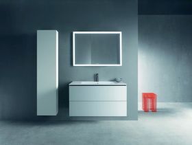 Möbelwaschtisch ME by Starck 1030 mm mit ÜL, mit HLB, 1 HL, weiß