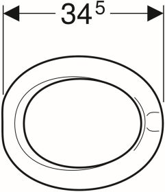 Geberit Bambini WC-Sitzring für Kleinkin rubinrot
