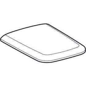 Geberit iCon Square WC-Sitz, Bef. von ob mit Absenkautomatik, Quick Release, weiß