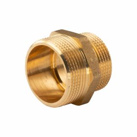 Messing Gewinde-Fitting Reduziernippel 1 1/2"AG (DN 40) - 1 1/4"AG (DN 32) - schwere Ausführung
