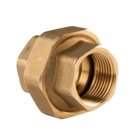 Messing Gewinde-Fitting Verschraubung gerade mit O-Ring 3 teilig 1"IG - 1"IG (DN 25) - schwere Ausführung