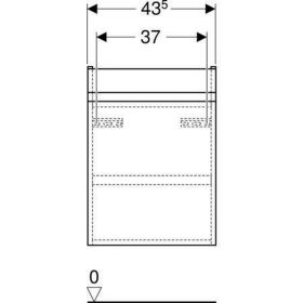 Geberit Renova Plan US für HWB, 1 Tür 43,5x66x34,5cm, lava