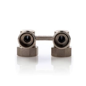 Simplex Hahnblock E1/50 Standard, Eckform, für Heizkörper mit ½ Zoll IG