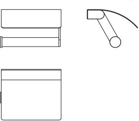 Papierrollenhalter Connect mit Deckel Chrom