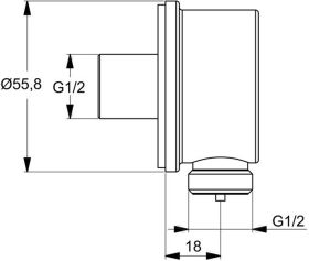 Ideal Standard Wandanschlussbogen UP Ide Chrom