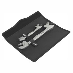 Wera 6006 Joker 2 Set 1 Selbstjustierende Doppelmaulschlüssel, 2‑teilig