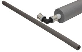 PE Rohrisolierung Rohrdämmung 9 mm 2 Meter 28 x 9 mm