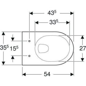 Geberit Renova Wand-WC Tiefspüler manhattan