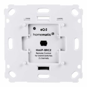 Homematic IP Smart Home Wandtaster HmIP-BRC2 für Markenschalter - 2-fach