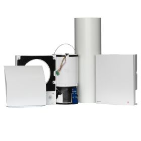 Blauberg Komplettset dezentrales Lüftungsgerät VENTO Expert DUO A30-1 W V.2 weiße Innenblende, WLAN, DN 160