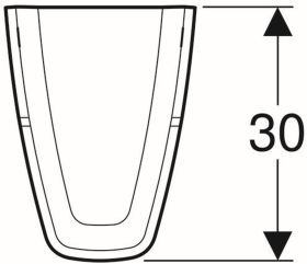 Geberit Renova Plan Halbsäule, weiß