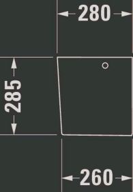 Halbsäule DuraStyle für 231965, 231960, 231955, weiß