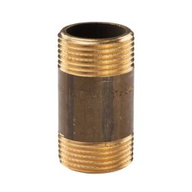 Messing Gewinde-Fitting Distanz Doppelnippel 1"-1" L= 60 mm, schwere Ausführung