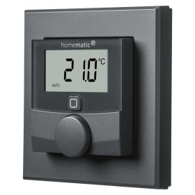 Homematic IP Smart Home Wandthermostat HmIP-WTH-A mit Luftfeuchtigkeitssensor anthrazit