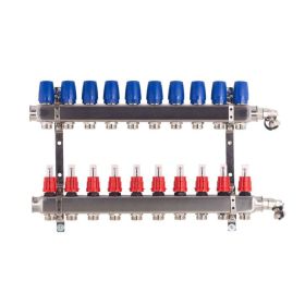 Heizkreisverteiler BASIC für Fußbodenheizung, 10 Heizkreise