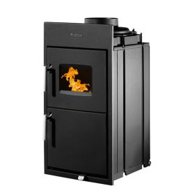 Buderus Logaflame HLG217 N Festbrennstoff-Heizeinsatz 10 kW Rostfeuerung mit Frontplatte  790 x 396 mm ohne Kuppel Nischeneinbau