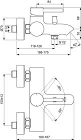 Ideal Standard Badearmatur AP Ceraline C