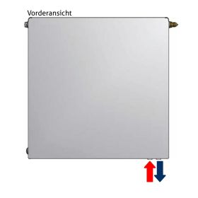 Flachheizkörper Buderus Logatrend, VC-plan, Typ 33 mit Wandbefestigung FMS 600 x 1800 mm Ausführung rechts