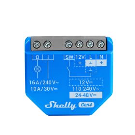 Shelly 1 Gen4 1-Kanal-Relais WLAN-gesteuerter Smart-Schalter max. 16A, WLAN, Matter, Zigbee, BT, unterputz