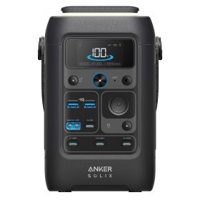 Anker SOLIX C300X DC + PS100X Set – Tragbare Powerstation mit 100W Solarpanel