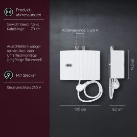 AEG Mini-Durchlauferhitzer MTE 350 3,5 kW