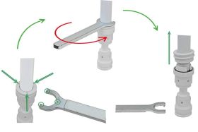 Aluverbund Steckfitting Henco Vision Key 16 mm