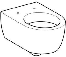 Geberit iCon Wand-WC Tiefspüler geschlossene Form, weiß, KeraTect