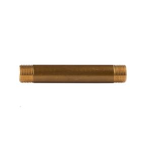 Messing Gewinde-Fitting Distanz Doppelnippel 1/2"-1/2" L= 120 mm, schwere Ausführung