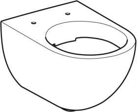 Geberit Acanto Wand-WC Tiefspüler geschlossene Form Rimfree, weiß KeraTect