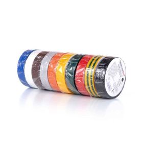 Hellermann PVC Isolierband-Set HelaTape Flex 15 mm x 10 m in 10 verschiedenen Farben