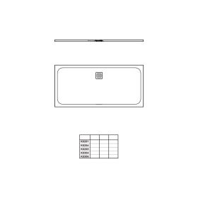 Ideal Standard Rechteck-BRW Ultra Flat S 1700x800x30mm, Carraraweiß