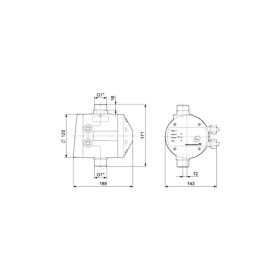 Grundfos Druckmanager PM1 Einschaltdruck 1,5 bar