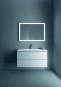 Möbelwaschtisch ME by Starck 1030 mm mit ÜL, mit HLB, 1 HL, weiß