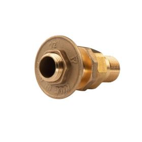 Messing Gewinde-Fitting Verschraubung gerade Anschluss für Tank 3 teilig 1/2"AG - 1/2"AG (DN 15) - schwere Ausführung