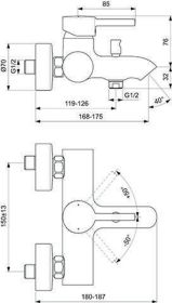 Ideal Standard Badearmatur AP Ceraline S