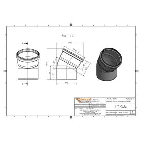 HTsafeB Bogen DN 125 30 Grad