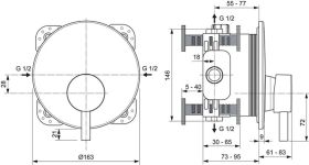 Ideal Standard Brausearmatur UP Ceraline
