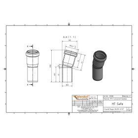 HTsafeB Bogen DN 32 15 Grad