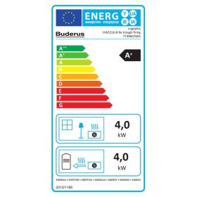 Buderus Logaflame Paket B11 HWS216 wassergeführter Holzbrand-Heizeinsatz 8 kW
