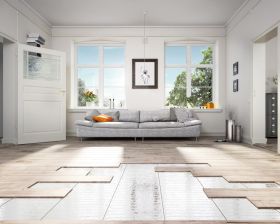 ETHERMA elektrische Fußbodenheizung 2 m² Laminotherm-Heizmatte LM 240W