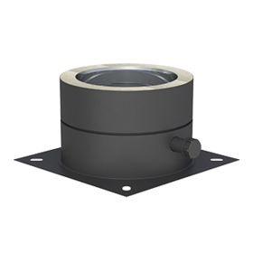 Jeremias DW-BLACK 5,0 m Grundpaket Ablauf seitlich und Mündungsabschluss