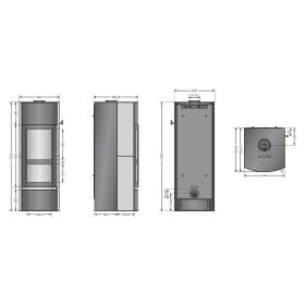 ORANIER Kaminofen Hektos Aqua 10,5 kW