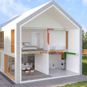 Zehnder ComfoClime Cool Basis-Paket 24 mit Lüftungsgerät ComfoAir Q350 TR