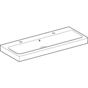 Geberit iCon Waschtisch, 120x48,5cm zwei Hl., m. Ül., weiß