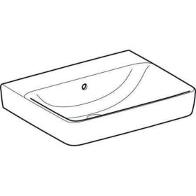 Geberit Renova Plan Waschtisch, 60x48cm o. Hl., m. Ül., weiß