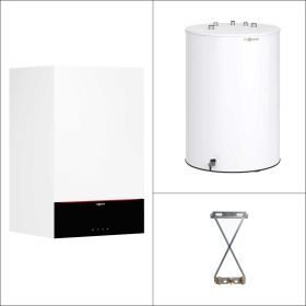 Viessmann Gas-Brennwertgerät Umlauf  Vitodens 200-W B2HF 19 kW Bedieneinheit HMI 7" Speicher Vitocell 100-W CUGB 120L